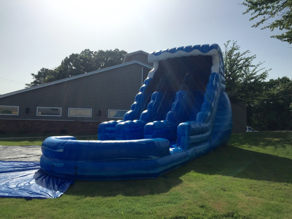 20ft Big Blue Slide 2 Water Slide