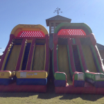 This is a 24 foot tall inflatable slide rental