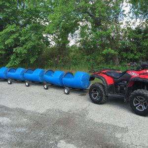 Our Barrel Trackless Train Rental is the Perfect Party Train Rental for Your Event.