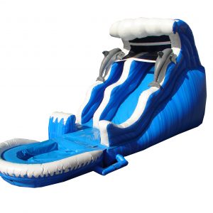 18 Foot Double Drop Water Slide