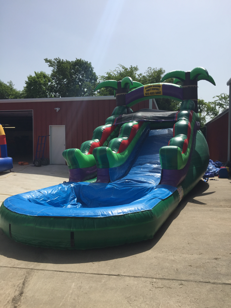 15ft. Tropical Slide Side Water Slide